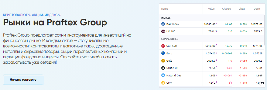 Praftex Group — отзывы, разоблачение