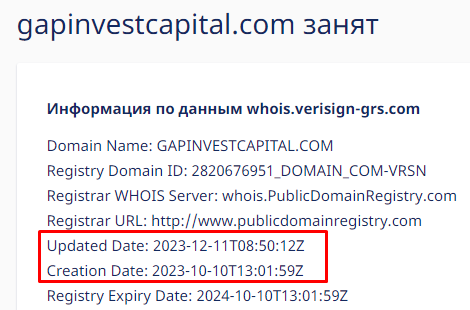 Gap Invest — отзывы, разоблачение