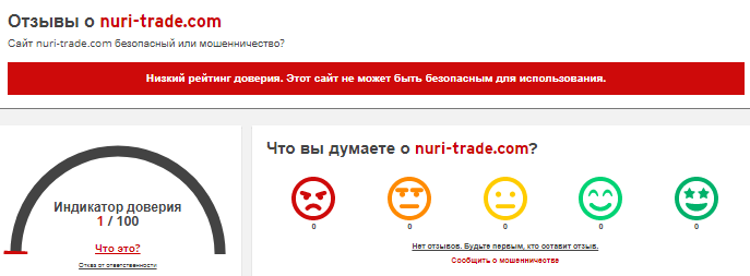 Проект Nuri Trade — отзывы, разоблачение