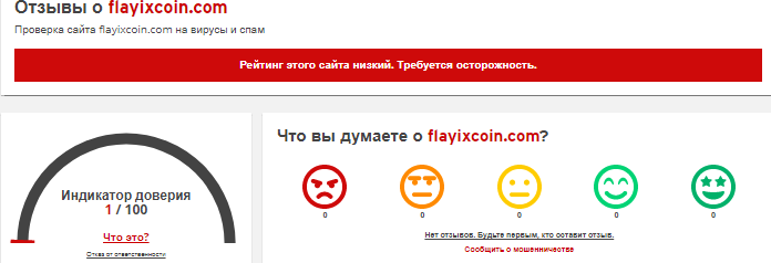 Проект FlayIXcoin — отзывы, разоблачение