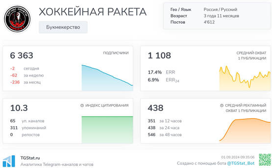 Телеграмм-канал ХОККЕЙНАЯ РАКЕТА — отзывы, разоблачение