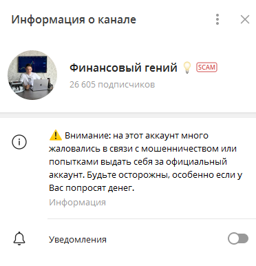 Телеграмм-канал Финансовый гений 💡 — отзывы, разоблачение