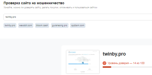 Проект Twinby — отзывы, разоблачение