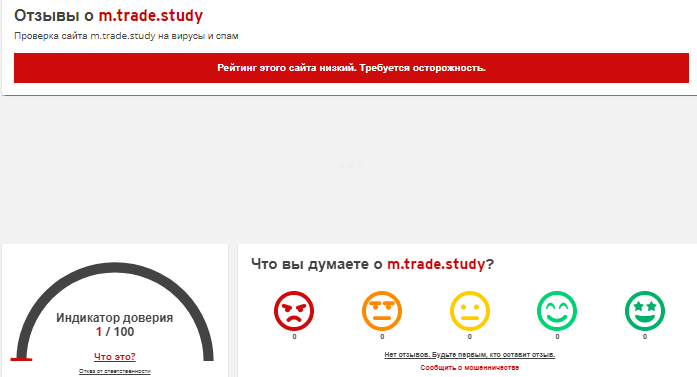 Проект Trade Study — отзывы, разоблачение