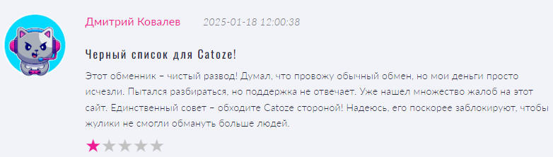 Проект Catoze — отзывы, разоблачение