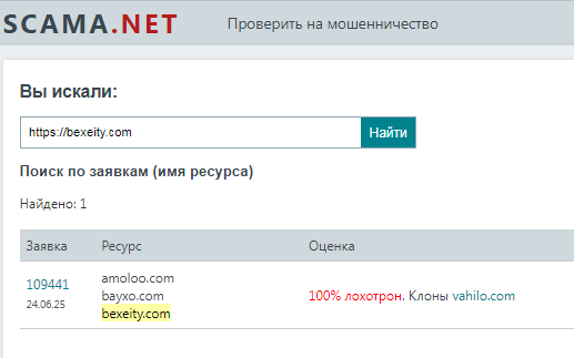 Проект Bexeity — отзывы, разоблачение