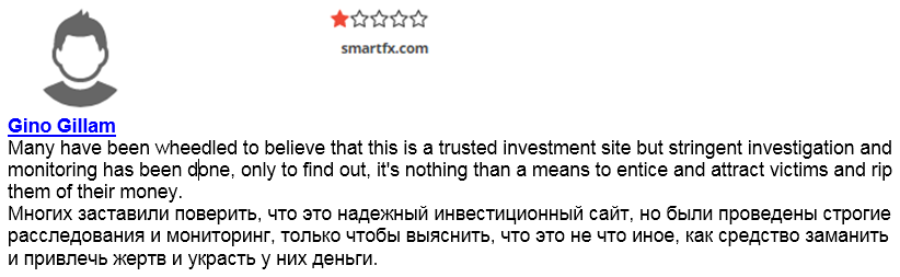 Проект SmartFX — отзывы, разоблачение