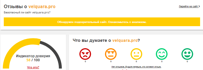 Проект Velquara — отзывы, разоблачение