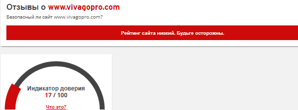 Проект Vivagopro — отзывы, разоблачение