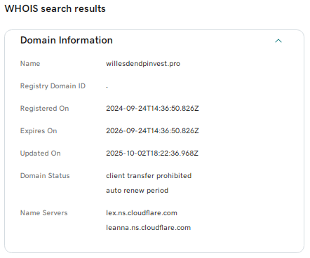 Проект Willesdendpinvest — отзывы, разоблачение