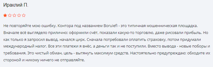 Проект Boruiefi — отзывы, разоблачение